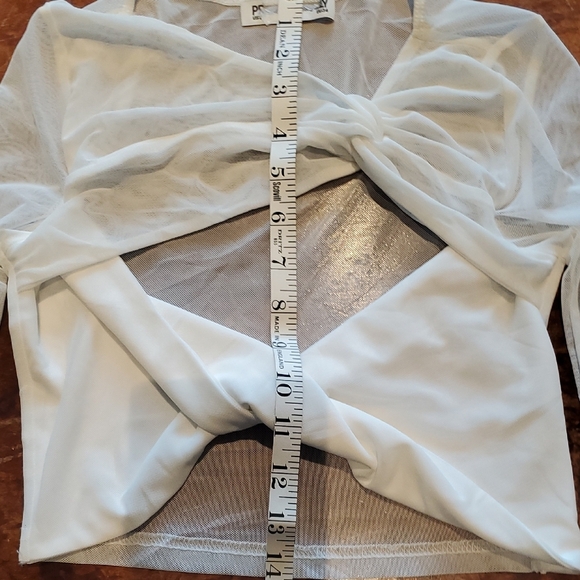 Princess Polly Cream Asymmetrical Cut Out Blouse - Picture 5 of 7